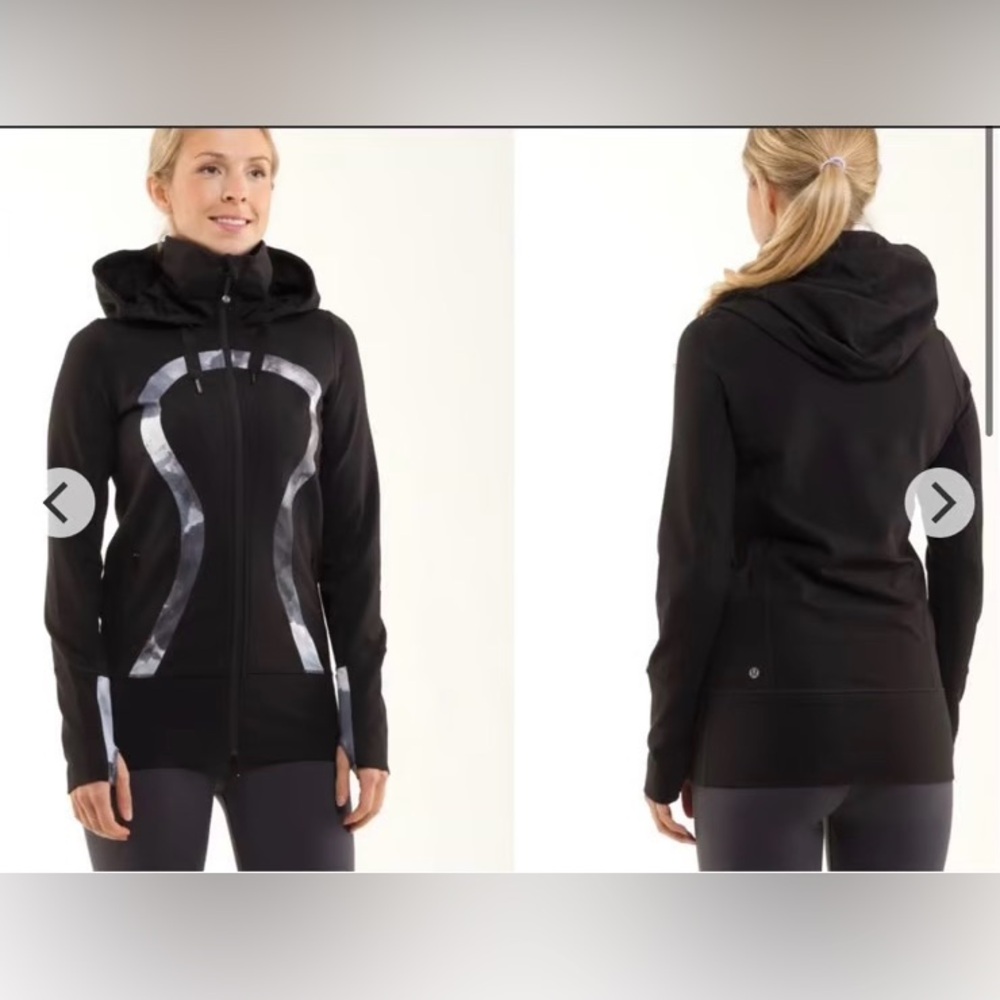 A-Lululemon Stride Jacket *Brushed Black / White Coal Tinted
Canvas Super -flaw